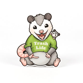 Trash Life Possum Sticker
