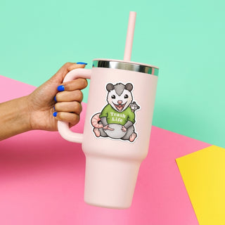 Trash Life Possum Sticker