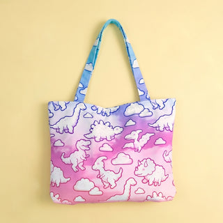 Dino Cloud Dreams Tote Bag