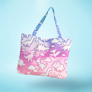 Dino Cloud Dreams Tote Bag
