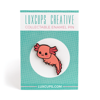 LuxCups Creative Enamel Pin Axolotl Enamel Pin