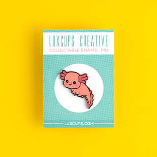 LuxCups Creative Enamel Pin Axolotl Enamel Pin