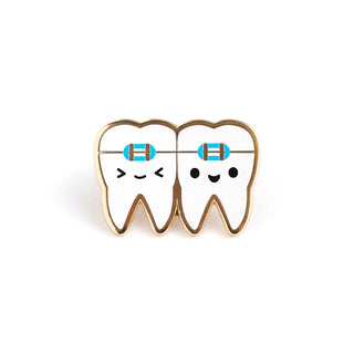 LuxCups Creative Enamel Pin Brace Face Pin