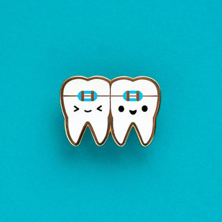 LuxCups Creative Enamel Pin Brace Face Pin