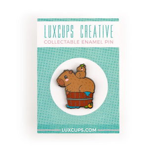 LuxCups Creative Enamel Pin Capybara Cuties Enamel Pin
