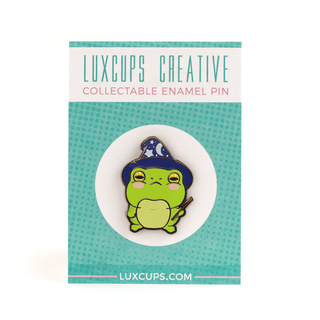 LuxCups Creative Enamel Pin Frog Magic Enamel Pin
