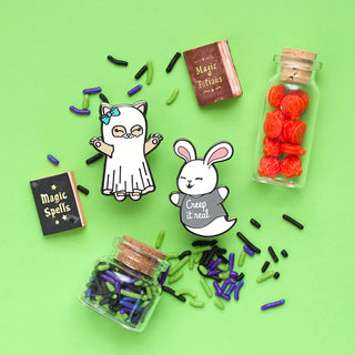 LuxCups Creative Enamel Pin Ghost Bunny Enamel Pin