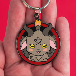 LuxCups Creative Keychain Baphomet Keychain