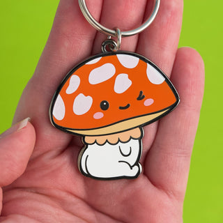 LuxCups Creative Keychain Mushroom Keychain