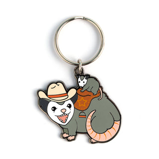 LuxCups Creative Keychain Possum Posse Keychain