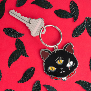 LuxCups Creative Keychain Gritty Kitty Keychain