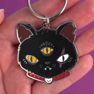 LuxCups Creative Keychain Gritty Kitty Keychain