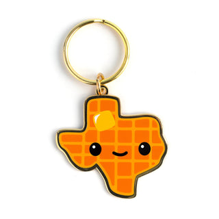 LuxCups Creative Keychain Texas Waffle Keychain