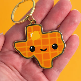 LuxCups Creative Keychain Texas Waffle Keychain