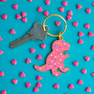 LuxCups Creative Keychain Dino Cookie Keychain