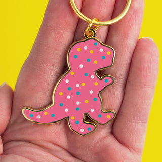 LuxCups Creative Keychain Dino Cookie Keychain