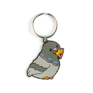 LuxCups Creative Keychain Pizza Pigeon Keychain