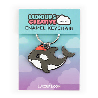 LuxCups Creative Keychain Orca Keychain