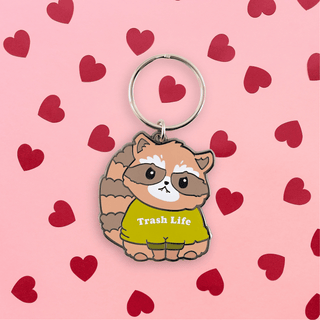 LuxCups Creative Keychain Raccoon Keychain