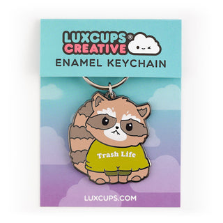 LuxCups Creative Keychain Raccoon Keychain