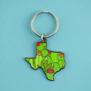 LuxCups Creative Keychain Texas Cacti Keychain