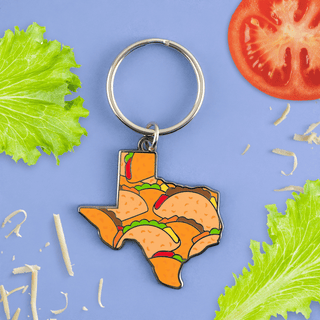 LuxCups Creative Keychain Texas Tacos Keychain