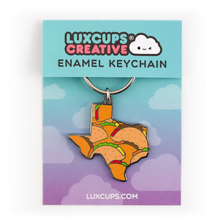 LuxCups Creative Keychain Texas Tacos Keychain