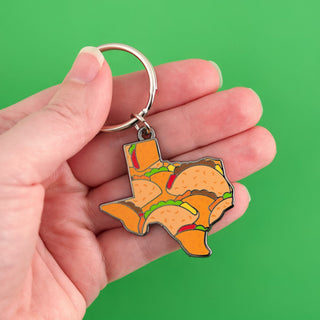 LuxCups Creative Keychain Texas Tacos Keychain