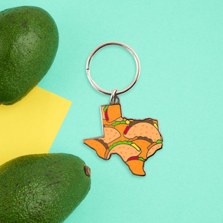 LuxCups Creative Keychain Texas Tacos Keychain