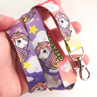 LuxCups Creative Lanyard Rainbow Unicorn Lanyard