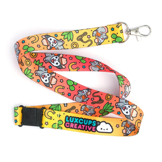 LuxCups Creative Lanyard Possum Posse Lanyard