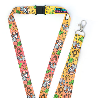 LuxCups Creative Lanyard Possum Posse Lanyard