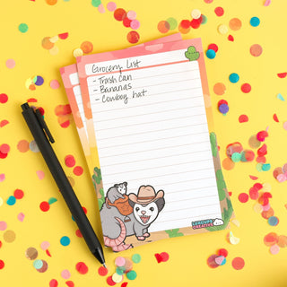 LuxCups Creative Notepad Possum Posse Notepad