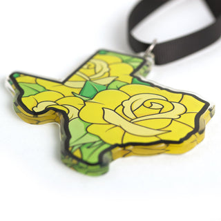 LuxCups Creative Ornament Texas Yellow Rose Ornament