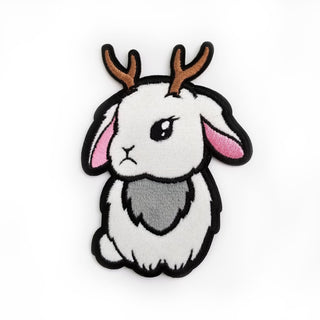 LuxCups Creative Patch Fuzzy Jackalope Adhesive Patch