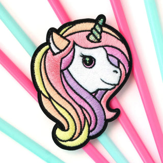 LuxCups Creative Patch Fuzzy Rainbow Unicorn Adhesive Patch