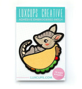 LuxCups Creative Patch Tacodillo Fuzzy Patch