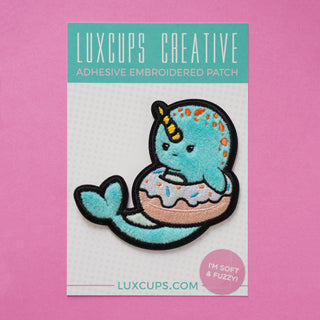 LuxCups Creative Patch Narwhal Patch