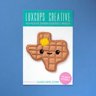 LuxCups Creative Patch Texas Waffle Fuzzy Patch