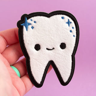 LuxCups Creative Patch Fuzzy Twinkle Tooth Adhesive Patch