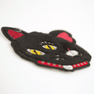 LuxCups Creative Patch Gritty Kitty Fuzzy Patch