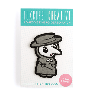 LuxCups Creative Patch Plague Doctor Fuzzy Patch