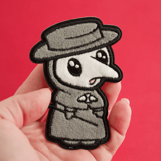 LuxCups Creative Patch Plague Doctor Fuzzy Patch