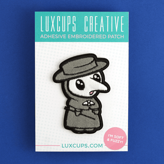 LuxCups Creative Patch Plague Doctor Fuzzy Patch