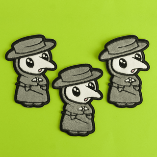 LuxCups Creative Patch Plague Doctor Fuzzy Patch