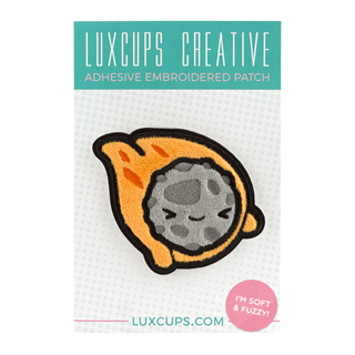 LuxCups Creative Patch Meteor Mike Fuzzy Patch