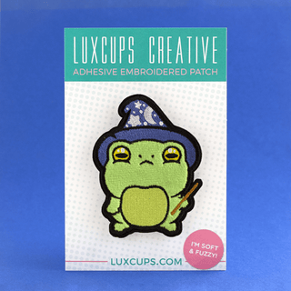 LuxCups Creative Patch Frog Magic Fuzzy Patch