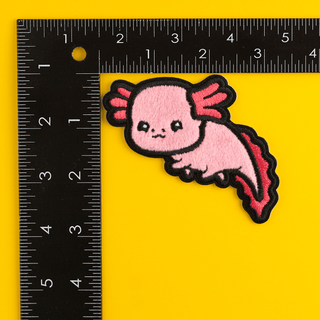 LuxCups Creative Patch Axolotl Fuzzy Patch