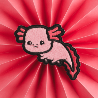 LuxCups Creative Patch Axolotl Fuzzy Patch