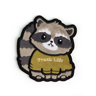 LuxCups Creative Patch Raccoon Fuzzy Patch